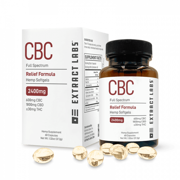 Extract Labs CBC Full Spectrum Relief Formula softgels